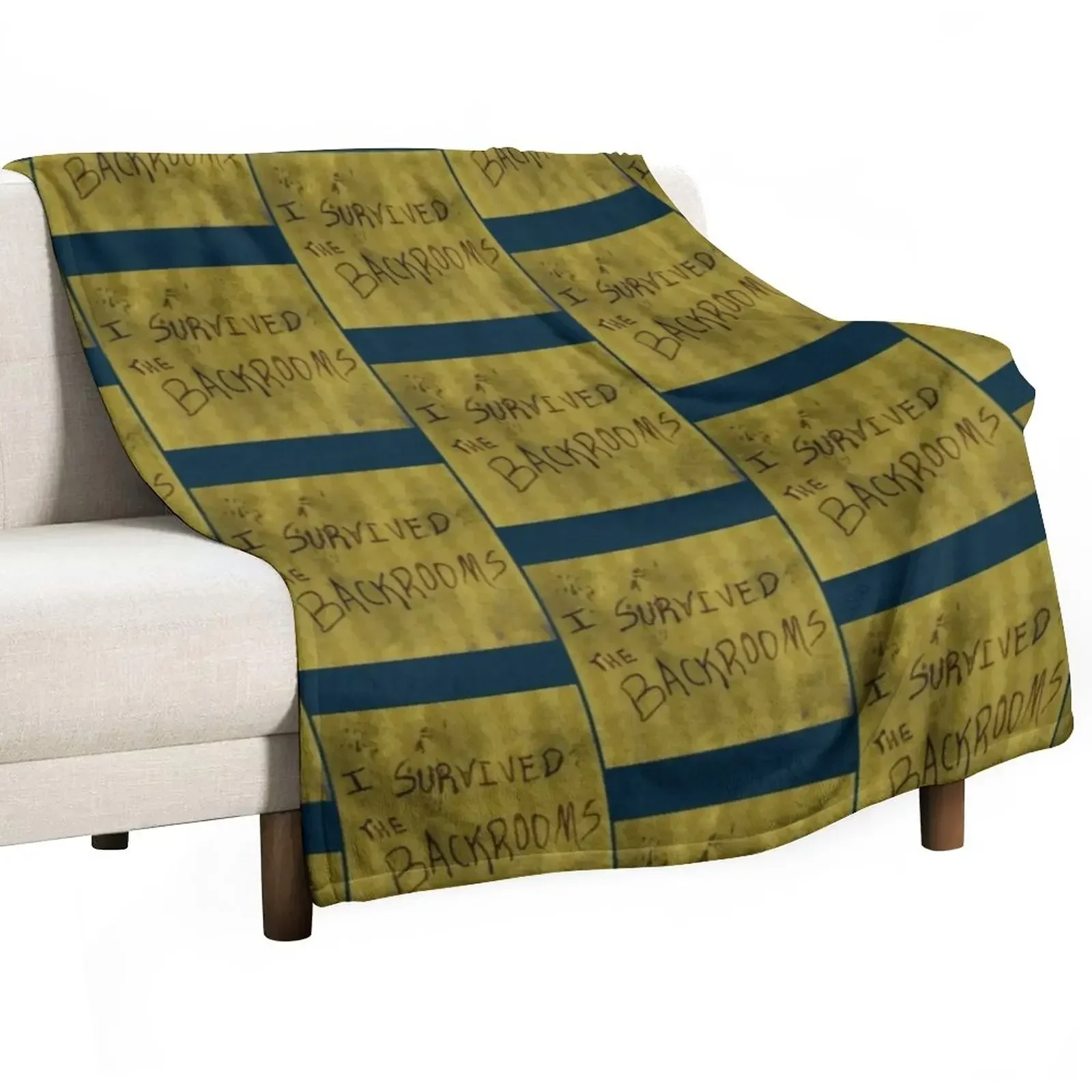 

I survived the backrooms1 Throw Blanket Kid'S Sofa Throw Decoratives Blankets