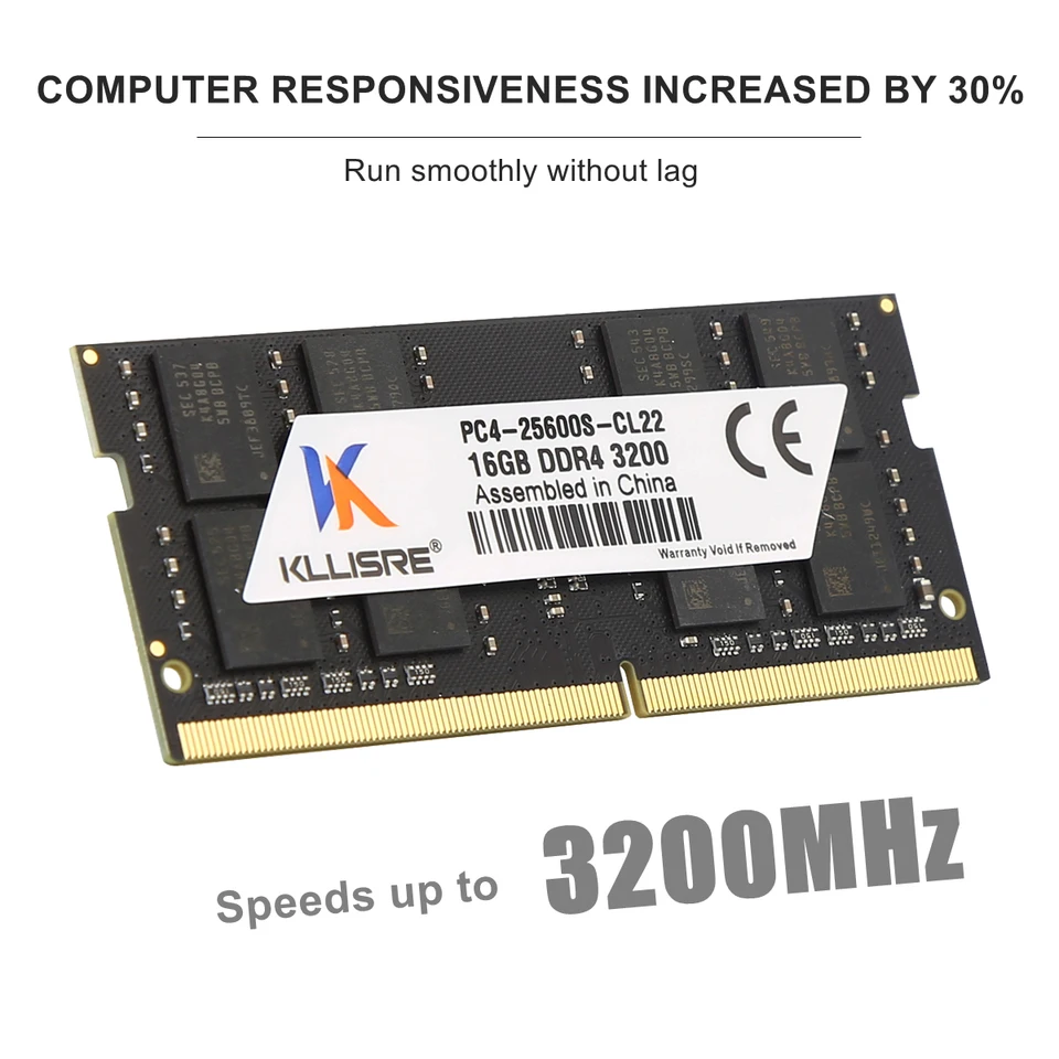 Kllisre DDR4 Sodimm 16GB 2666MHz 3200MHz Laptop Ram Memory