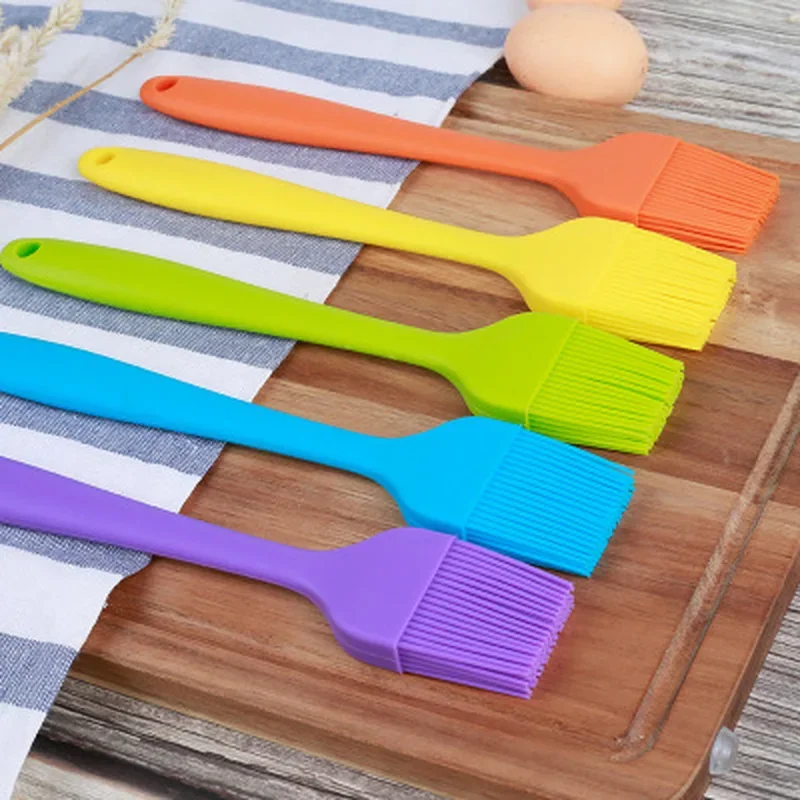1PC Silicone BBQ Oil Brush Basting Brush DIY Cake Bread Butter Baking Brushes BBQ Tools Kitchen Cooking Barbecue Accessories