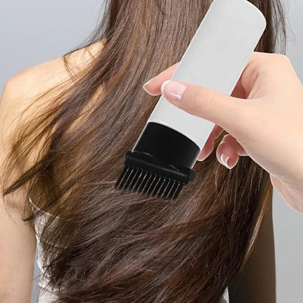 Nieuwe Haarverf Fles Shampoo Haarkleuring Kleurstof Applicator Fles Met Kam Tanden Haarverf Fles Applicator Haarkleuring