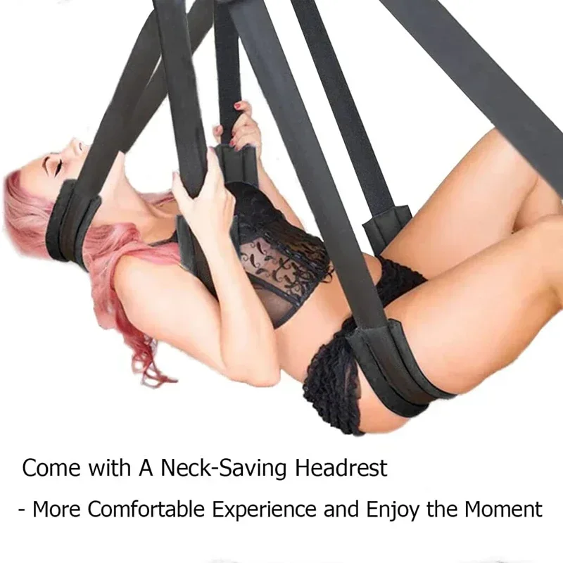 Soft Material Sex Swing Sex Furniture Fetish Bandage Love Adult Game Chairs Hanging Door Swing Erotic Toys for Couples