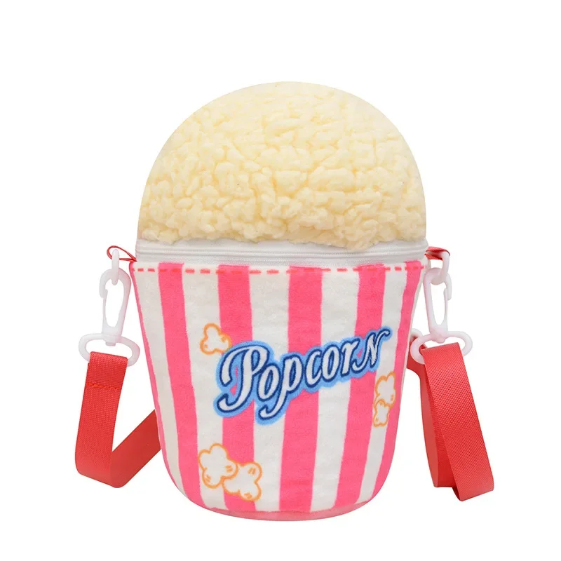 Women Creative popcorn Bucket Bag Cute Girl Student small shoulder bag 5