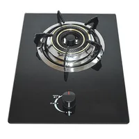 Natural Gas Stove Liquefied Gas Stove Household Tempered Glass Embedded Pulse Ignition Single Head Stove Copper Fire Cover 1