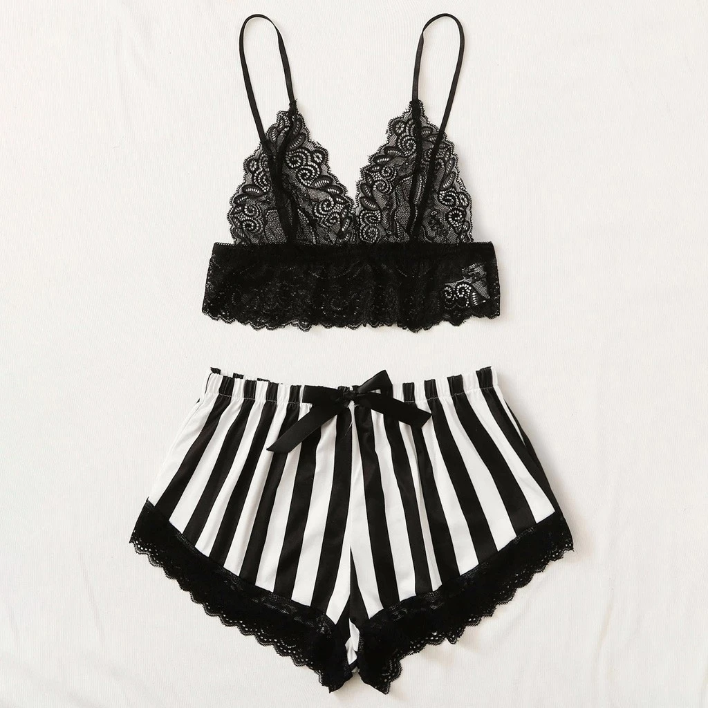 Lace Lingerie Silk Underwear Sexy Lingerie Set Plus Size Women's Underwear Sexy Lingerie