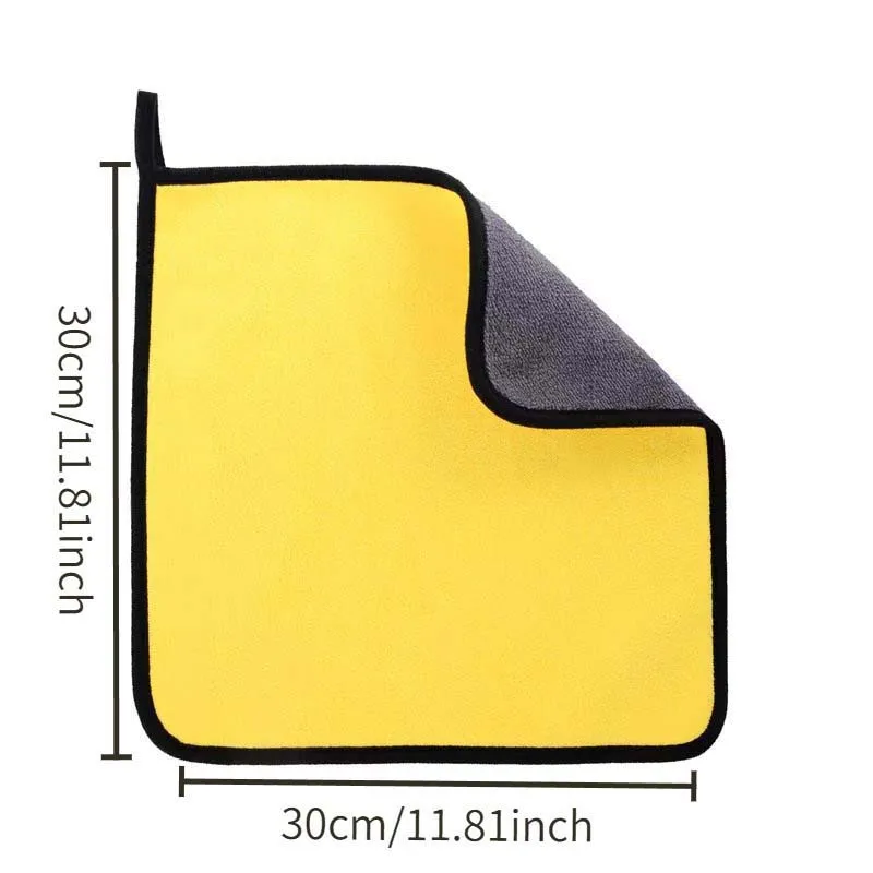 Ultra-Absorbent Microfiber Car Cleaning Towel - All-Purpose Dust and Detailing Cloth 30x60cm