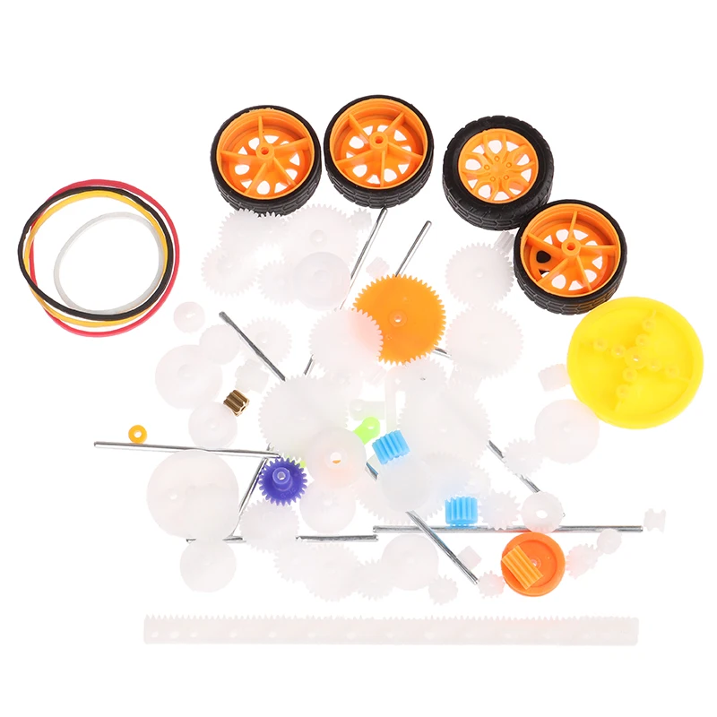 78pcs Gearbox toy robot motor plastic gear DIY model accessories
