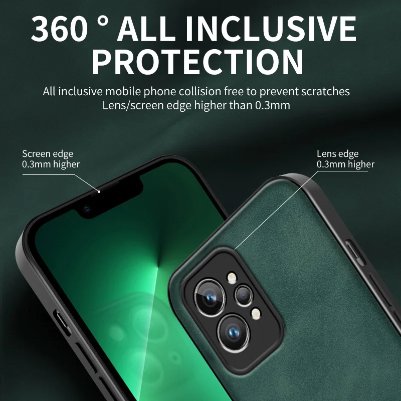 Luxurious Magnetic Leather Phone Case with Built-in Magnet and Soft Cover
