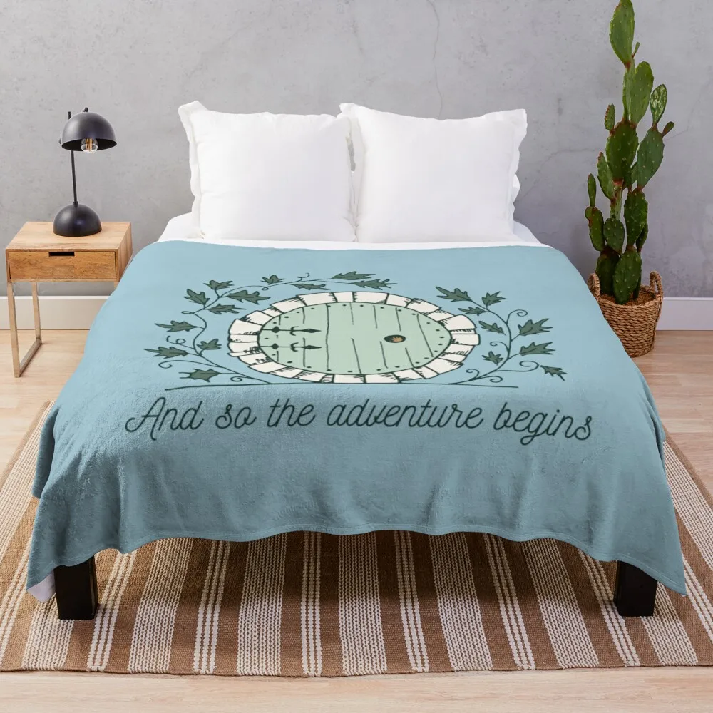 Baggins Door with Twigs Shirts New design 2021 Throw Blanket Soft Beds anime Blankets For Bed Blankets