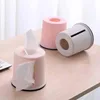 1 Pcs Plastic Tissue Box Round Living Room Pumping Box Creative Cylinder Multifunctional Household Toilet Roll Paper Storage Box 1