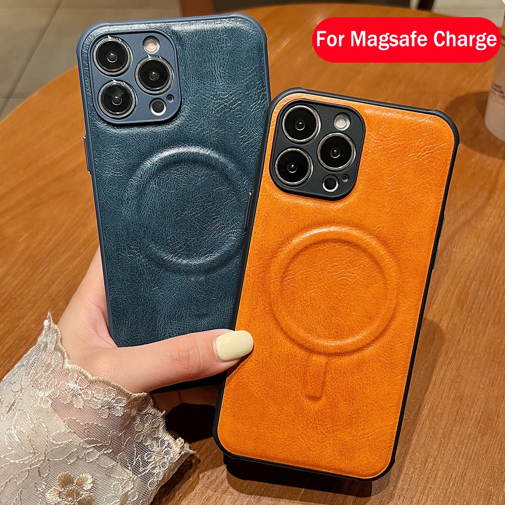 Iphone 13 Mini Magsafe Cases Leather Leather Iphone 12 Pro Case