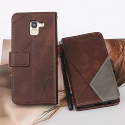 Deluxe Leather Flip Wallet Case with Card Holder - Samsung J7 2015 (Dark Brown)