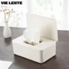Dustproof Wet Tissue Box with Lid Portable Baby Nappy Wet Tissue Organiser Home Car Office Tissue Organiser Wipes Dispenser 1