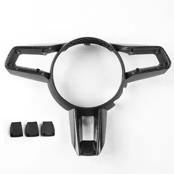 For Porsche 911 992 Carrera Targa Turbo 2022 2023 2024 Genuine Carbon Fiber Interior Cover Steering Wheel Trim Matte & Glossy 1