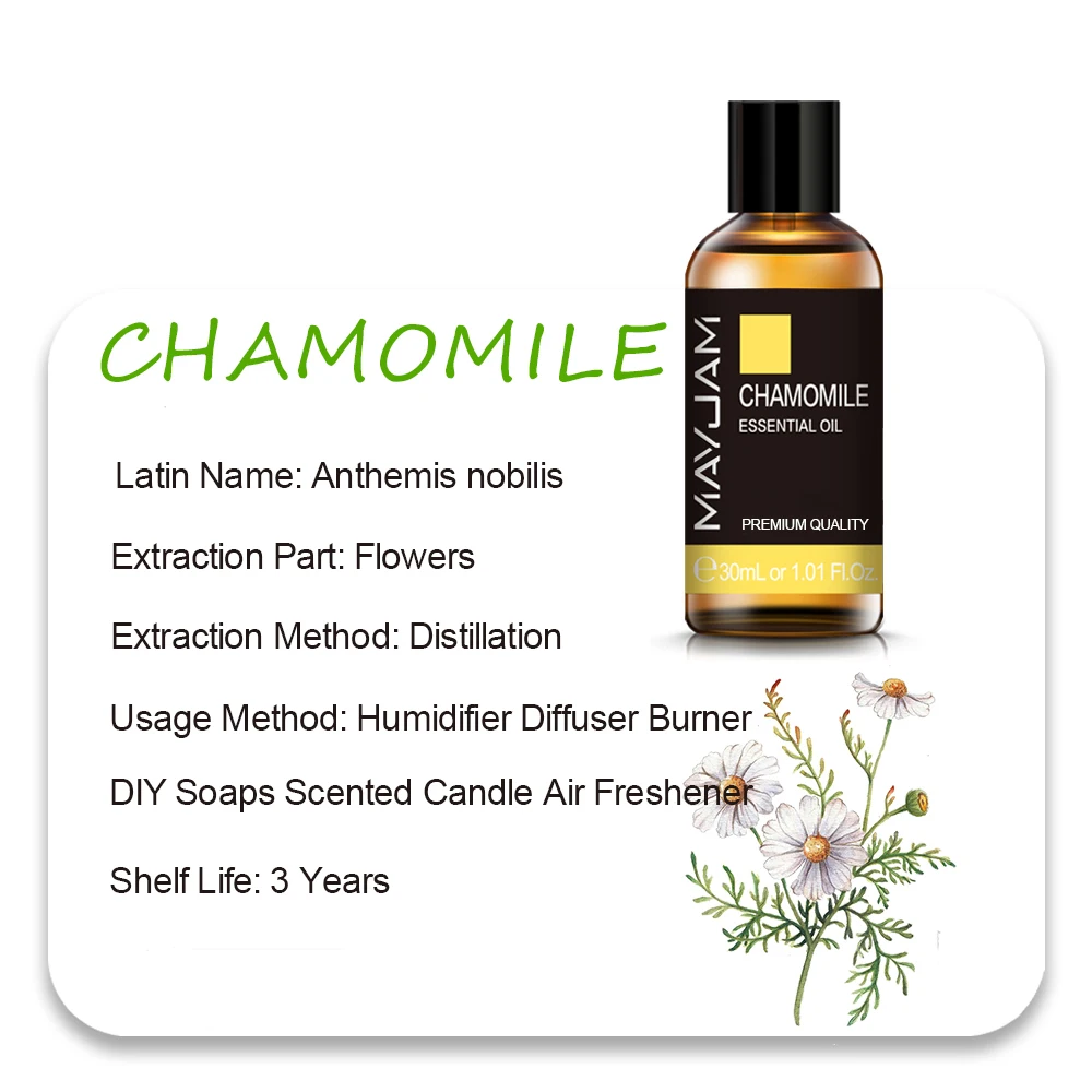 MAYJAM Essential Oils - Aromatic Bliss Collection: Lavender, Jasmine, Eucalyptus, Ylang Ylang, Vanilla, and Tea Tree