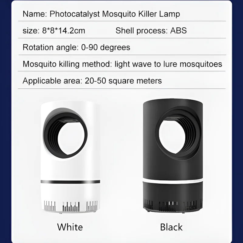 Mosquito Repellent Lamp UV USB Charging Portable Killer Suitable for Indoor 360&deg;