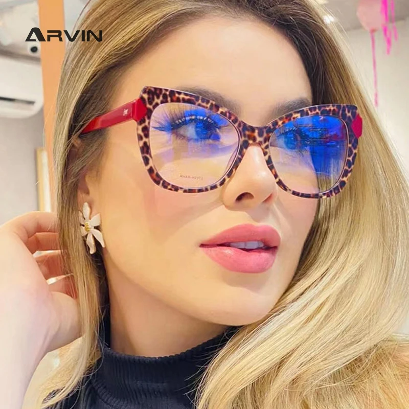 Anti Blue Light Glasses Frame Women Cat Eye Fashion Designer