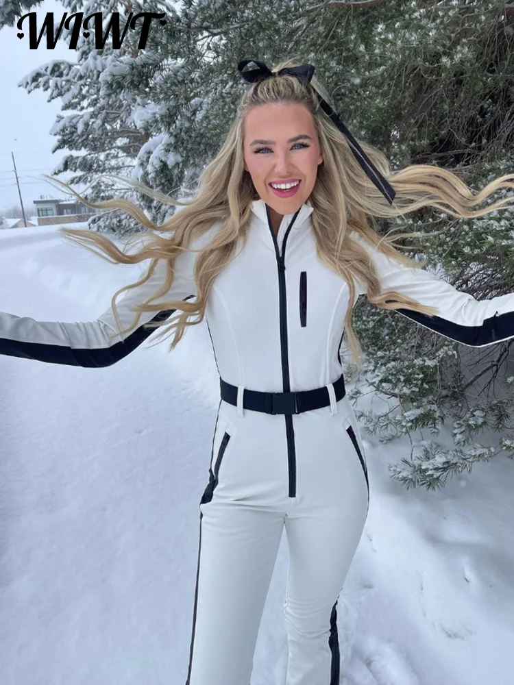 Fitted Ski Jumpsuit - Women's Snowsuit - Snow Jumpsuit - Camping