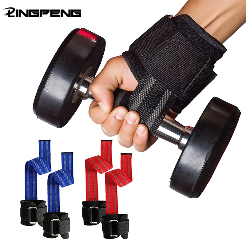 Premium Adjustable Non-Slip Weightlifting Wrist Straps with Padded Wraps