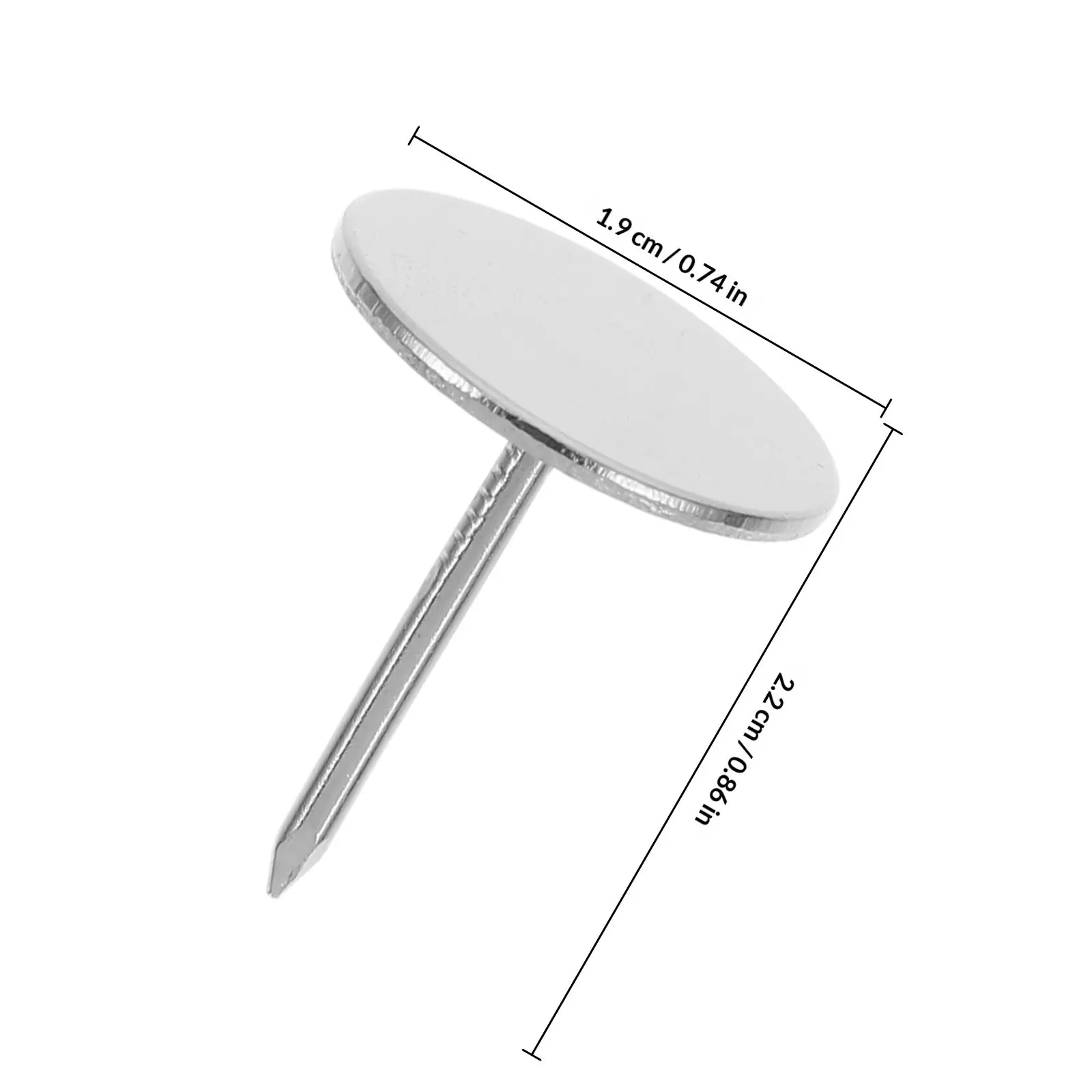 20개 플랫 헤드 썸 탭스 금속 푸시핀 가구 장식 헤드보드 소파 의자 게시판 공예품 지도 홈 오피스용