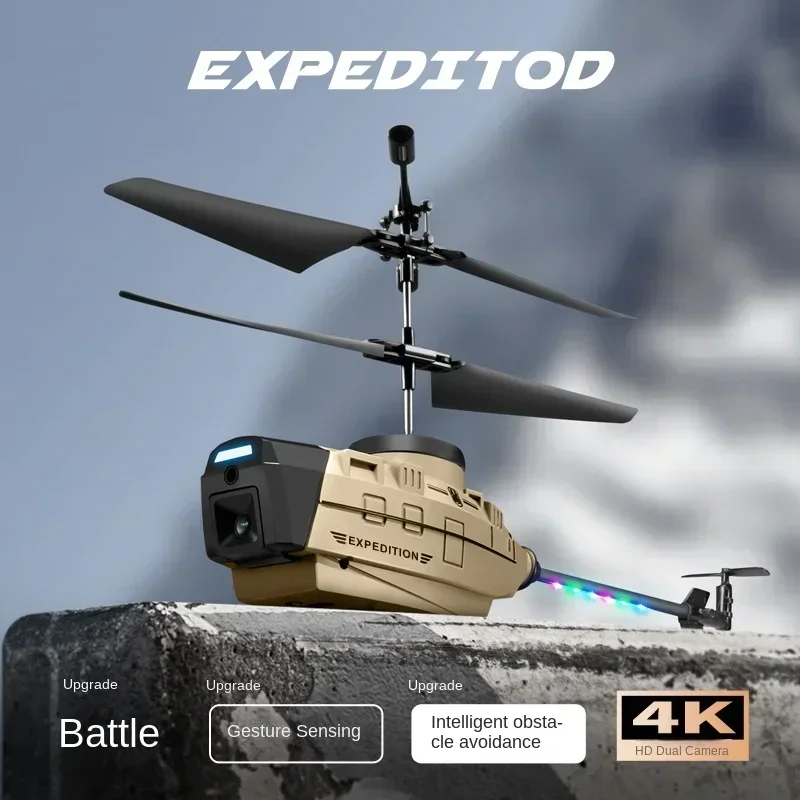 

RC Plane Quadrocopter Remote Control Toy Gift Mini Drone With 4K Camera RC Helicopter Gesture Sensing ESC Dron