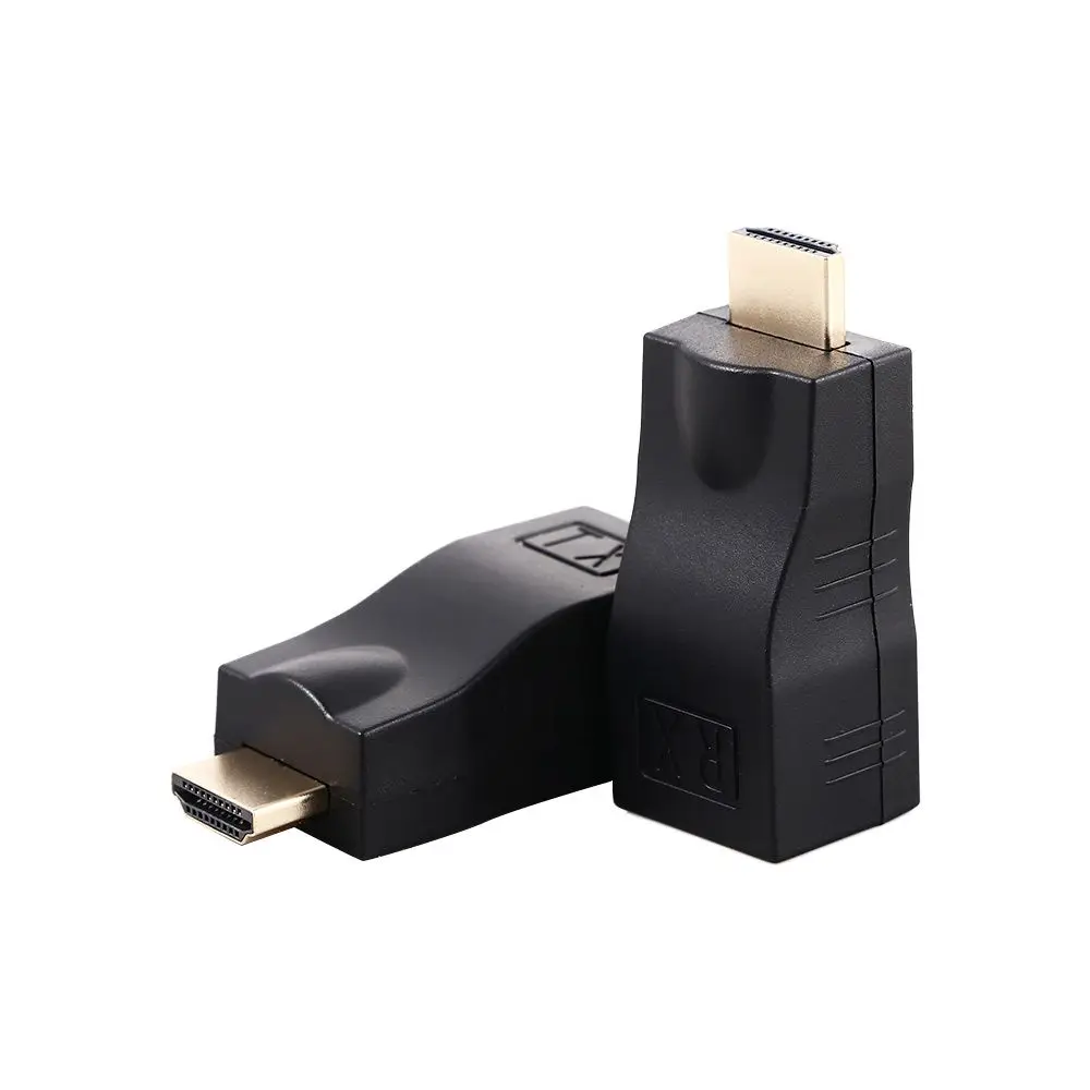 Adattatori Tv Box Extension Fino A 30M Su Rj45 4K Hdmi Extension Lan Extender Rj45 Extender Wifi Extender Adattatori Di Rete