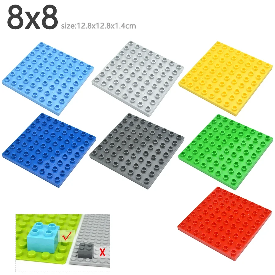 Large Double-Sided 8x8 Dots Building Baseplates