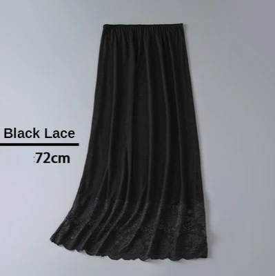 Petticoat skirt half slip skirt Basic Underskirt for Women Elastic Waistband