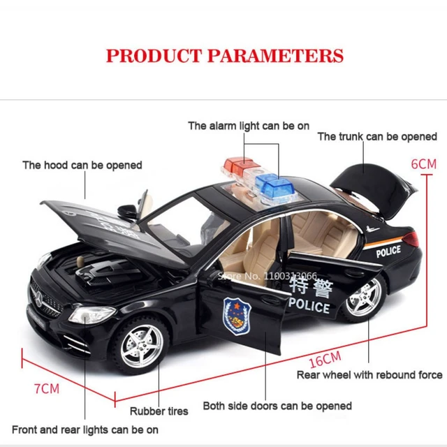 新品未開封品入手極難公安警察パトカー 在日秘密警察1/32合金製