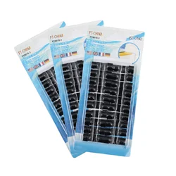 Clear Adhesive Cable Clips - Strong Self - Adhesive Cord Management Organizer (60X Black)