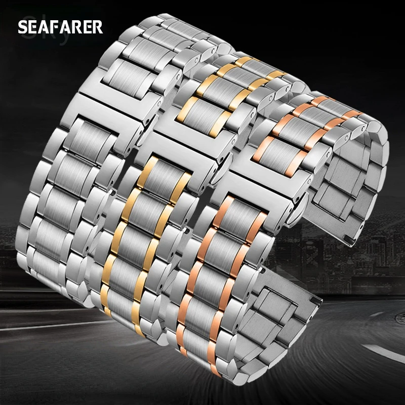 Cinturino Per Orologio In Acciaio Inossidabile 316L Di Alta Qualità Per Longines Tissot Omega Watch Bracciale Cinturino Femminile Da Uomo