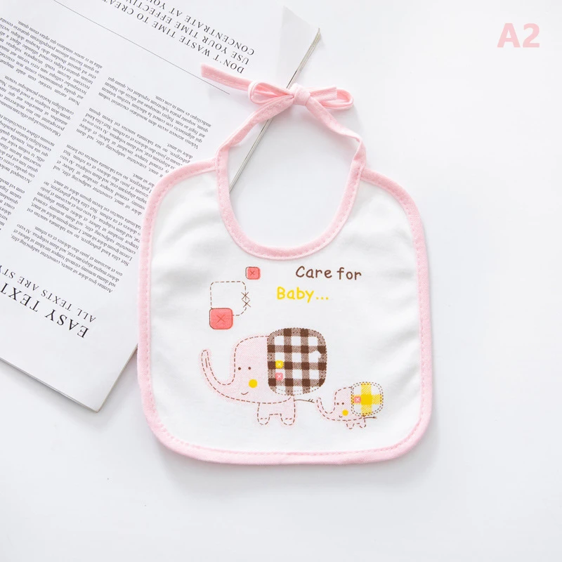 

1Pc Cute Baby Cotton Cartoon Elephant Towel Waterproof Soft Infant Baby Burp Adjustable Feeding Cloths Newborn Toy