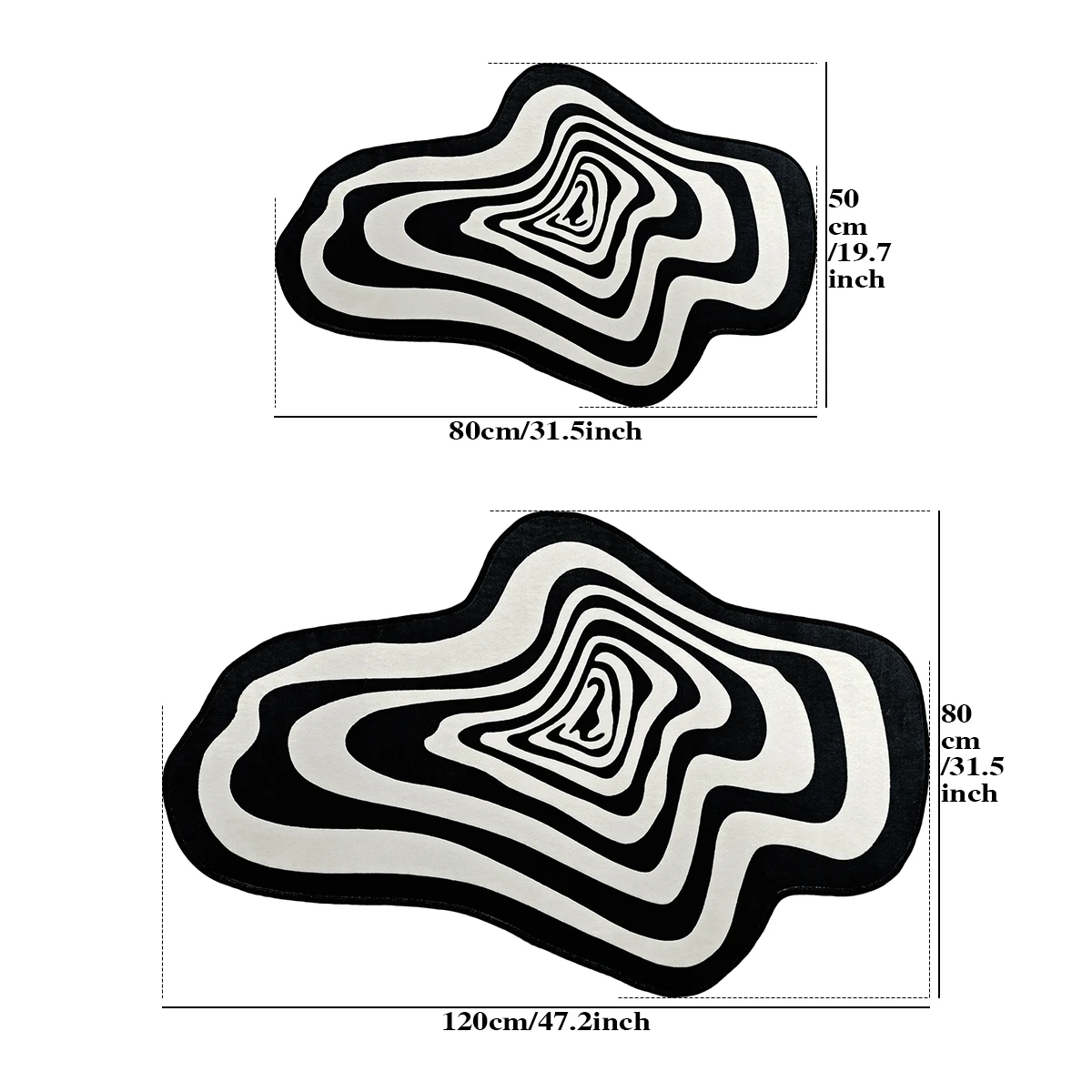 Irregular Carpet Living Room Bedroom Home Decoration Modern Rug Floor Mat Entry Doormat Area Rugs Machine Washable
