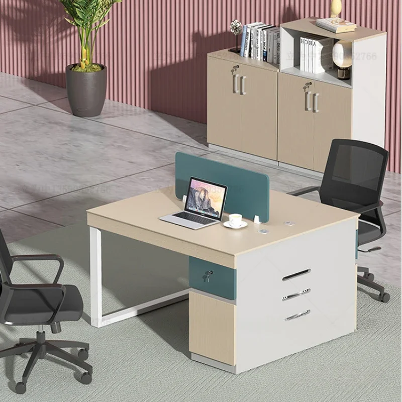 Screen Station Office Desks Combination Modern Employee Simplicity Office Desks Multiple People Bureau Meuble Equipment QF50OD workstation desk modern office commercial furniture screen desk office partition workstation compartment 4 people office desk