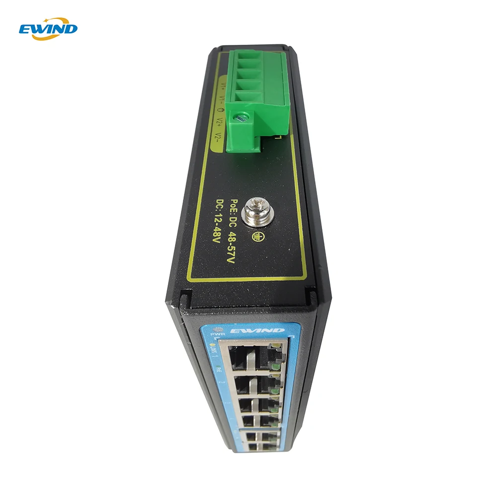 2 rj45 port, rede switch para câmera
