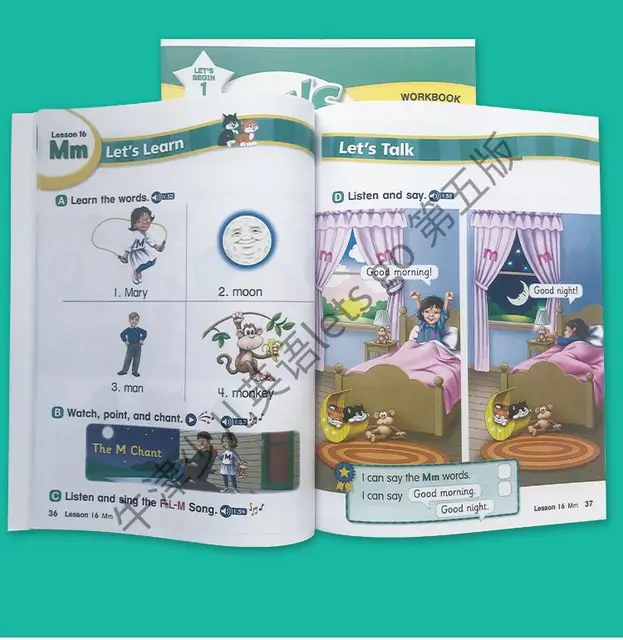 16pcs/full Set Oxford Children's English Let's Go 5th