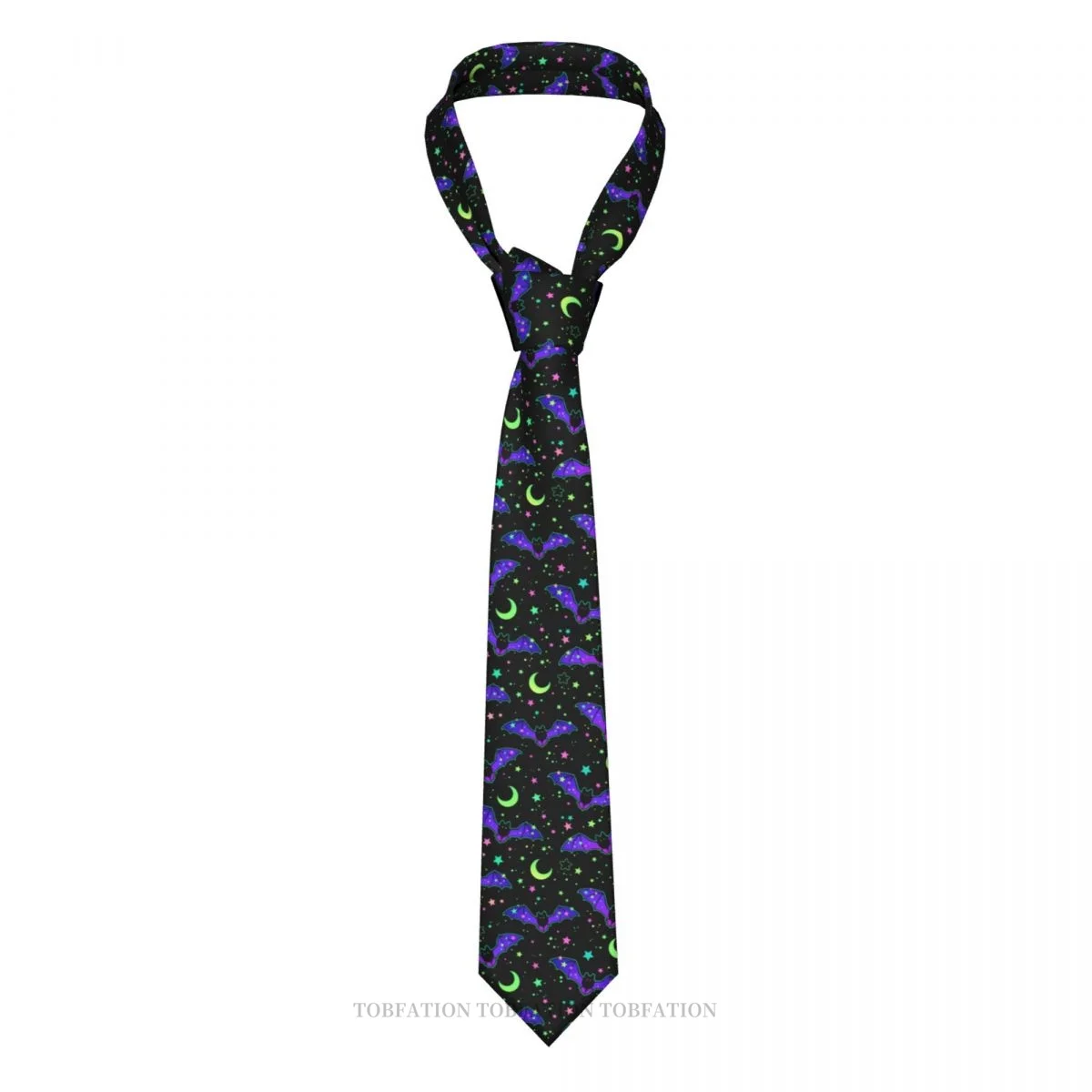 

Halloween Bats New 3D Printing Tie 8cm Wide Polyester Necktie Shirt Accessories Party Decoration