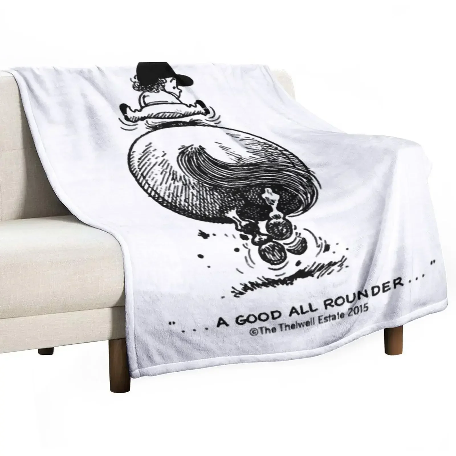 

PonyGalopp Thelwell Cartoon Throw Blanket Travel Decoratives Heavy Blankets