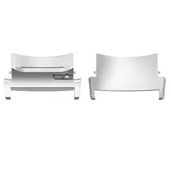 Metal Strap Adapter Wristband Connector for Smart Watch 22MM (2-Pack) (Silver)