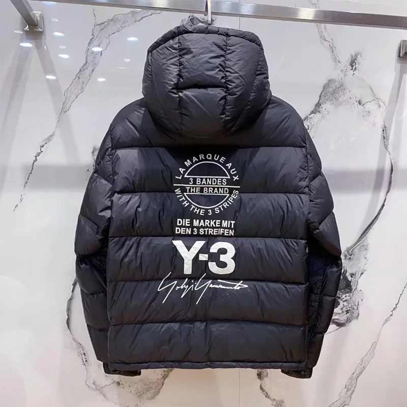 Y3 Yohji Yamamoto Autumn Winter Classic Casual Coat Graphic