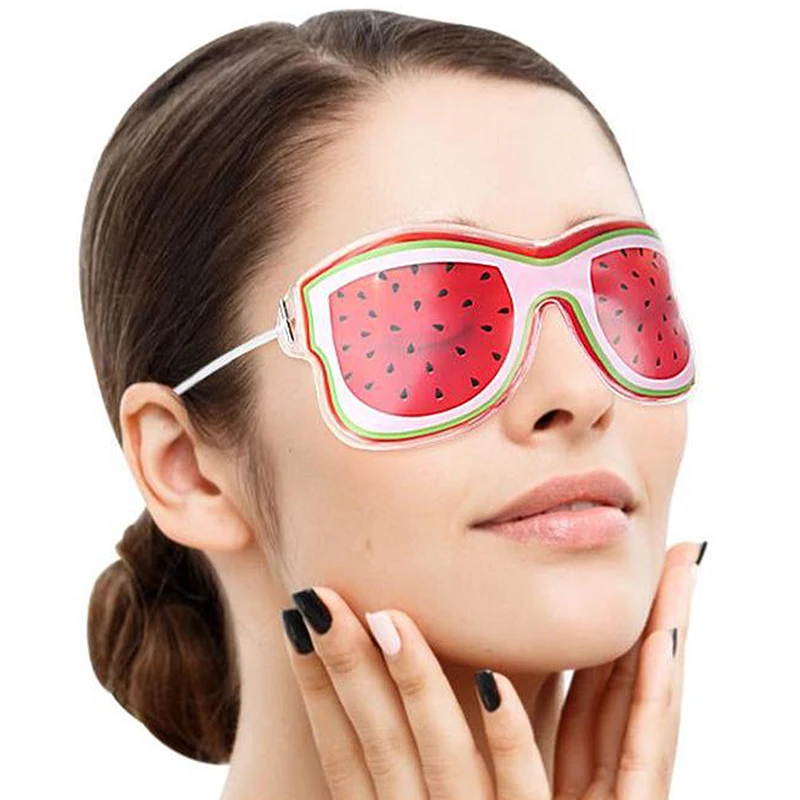 1pc Fruit ice Compress Eye Mask Fatigue Relieve Remove Black Eye Bags Soft Beauty Sleeping Gel Eye Patch Beauty Tool 5