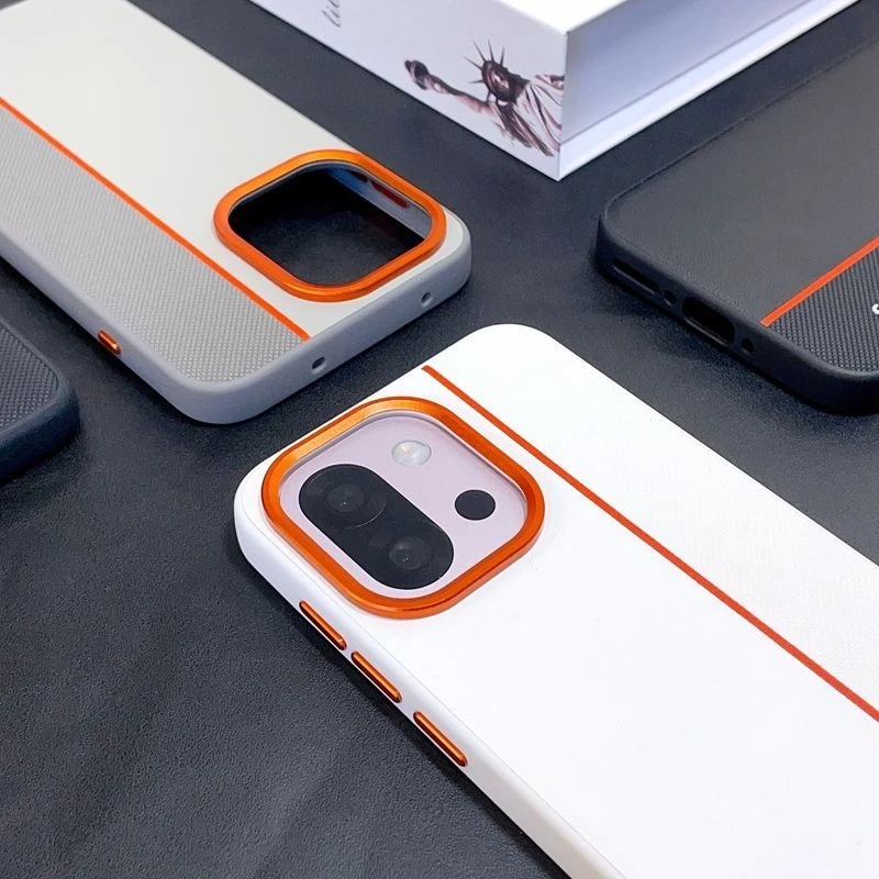 Elegant PU Leather Silicone Phone Case - Premium Protective Back Cover