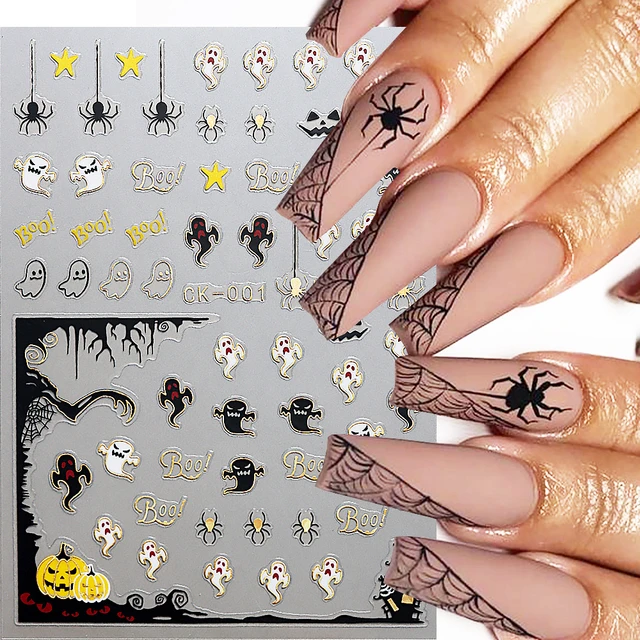 Premium AI Image | Nails Design of Spiders Web in Moonlight With Black  Color Mo Art Creative Idea Inspiration Salon