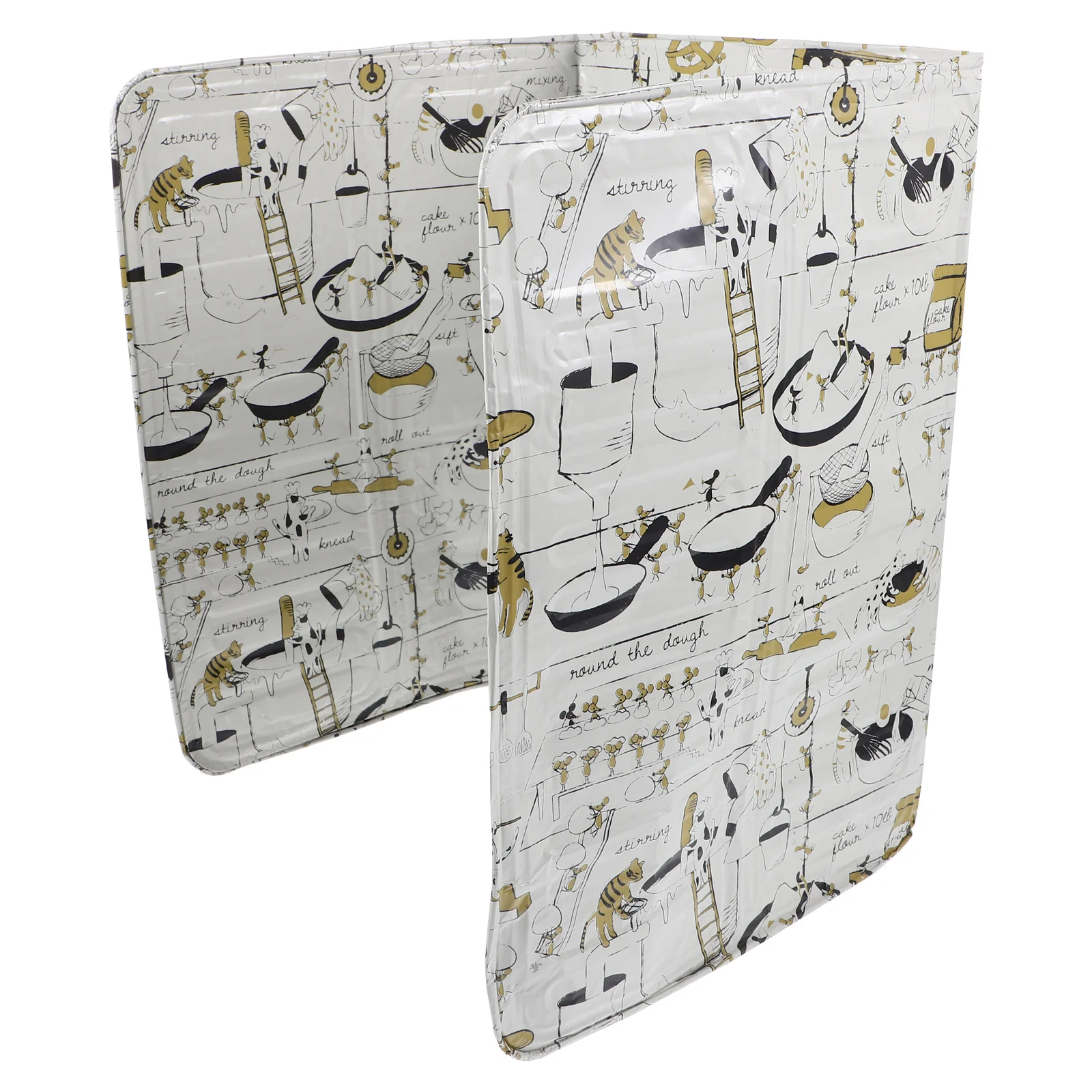 

Oil Baffle Grease Splatter Guard Kitchen Protective Plate Necessity Baffles for Stove Top