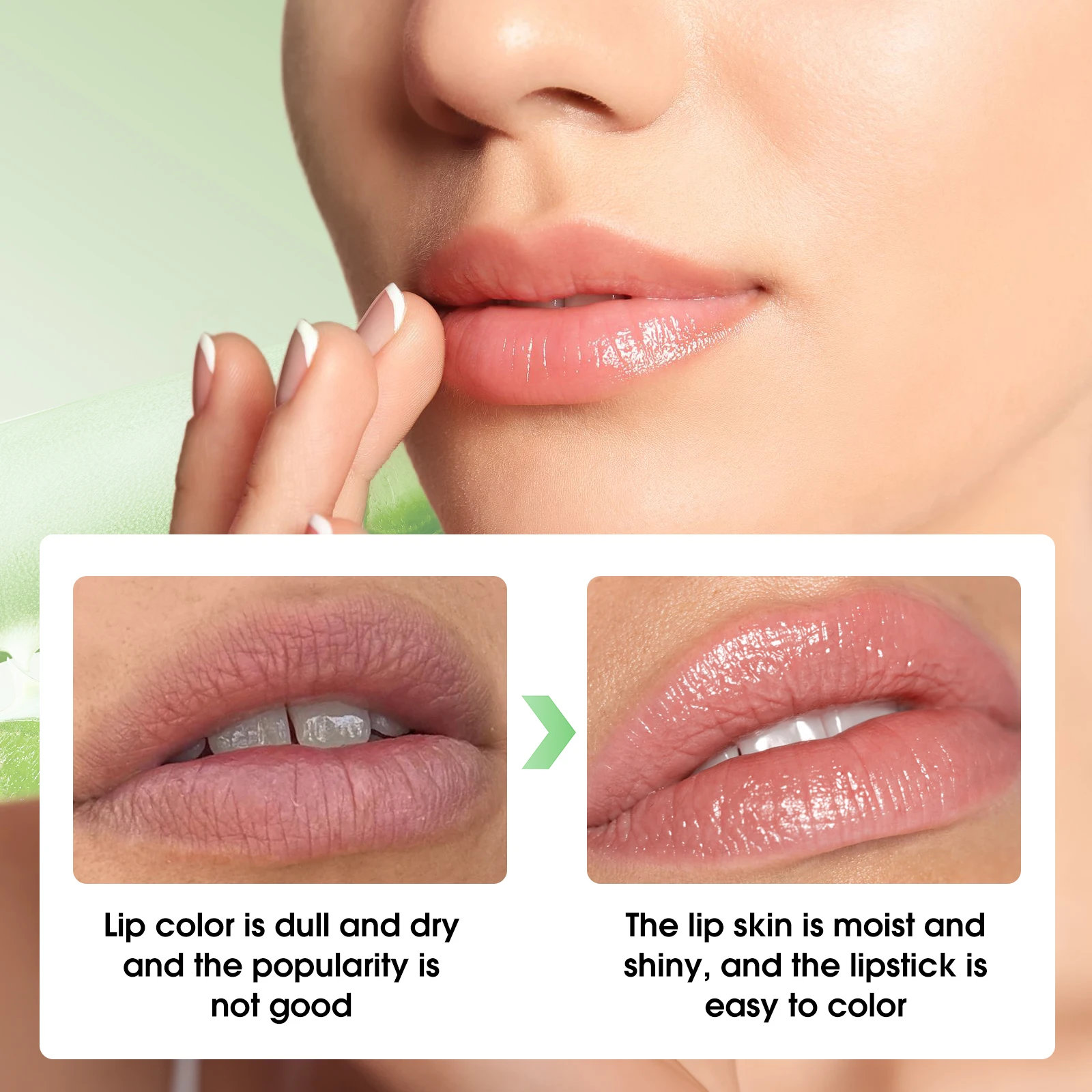 Aloe Vera Lip Balm Nourishing Moisturizing Hydration Anti-dry Cracked Rotating