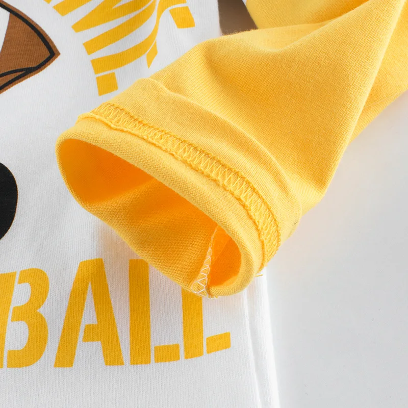 2023 Children's Clothing Autumn New Boys Bottoming Shirt Letters Rugby Print Cotton Kids T-shirt Baby Long Sleeve Tops Tees 5