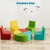 8 PCS Kids Sofa Set, Daycares Chairs for Toddlers Activities, Colorful Modular Flexible Seating Set for Home Preschool Playroom 5