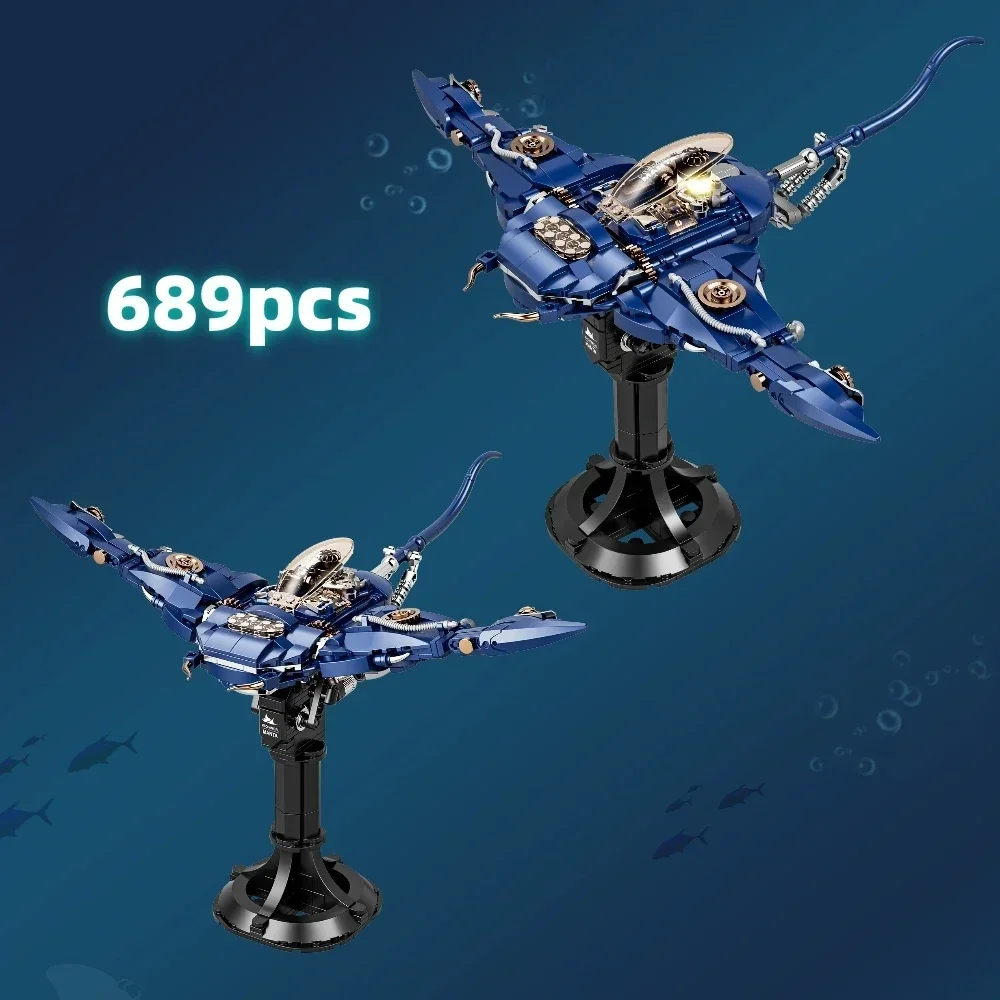 Mechanical Manta Ray Creative with LED Light Up Ocean Animal