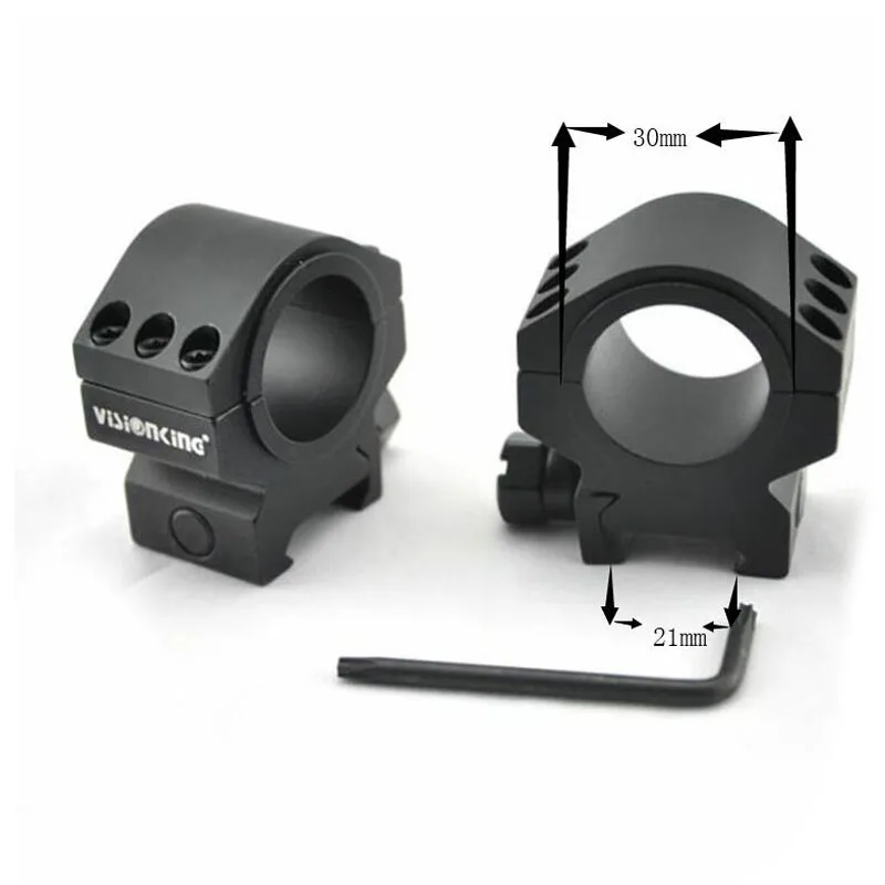 Anillas de visor de 1 pulgada [25,4mm] | base Picatinny QD de dos piez