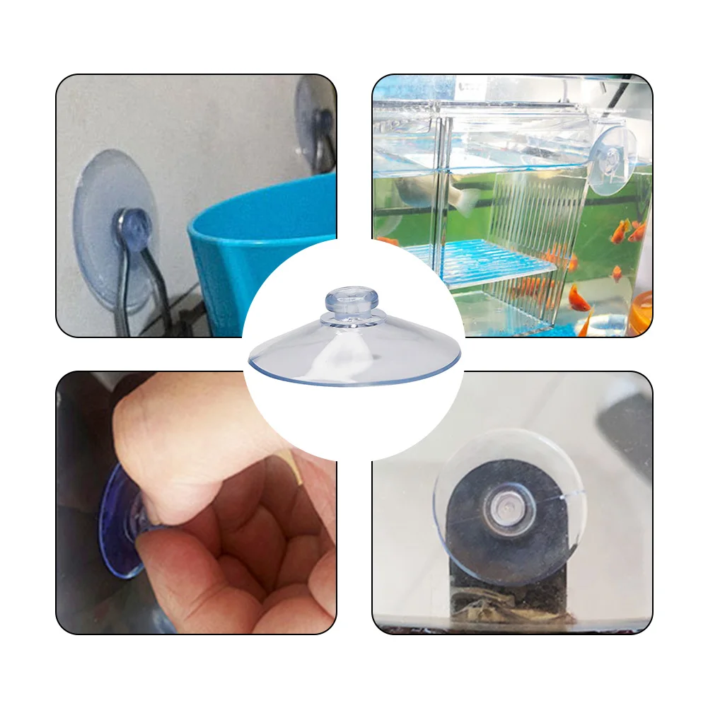 Hoom Saugnapf 20mm/25mm/40mm Fenster-Küchen-Sauger 10 Stück Jeder Typ Badezimmer Klarer Kunststoff Glas 100% Brandneu – Detail 11