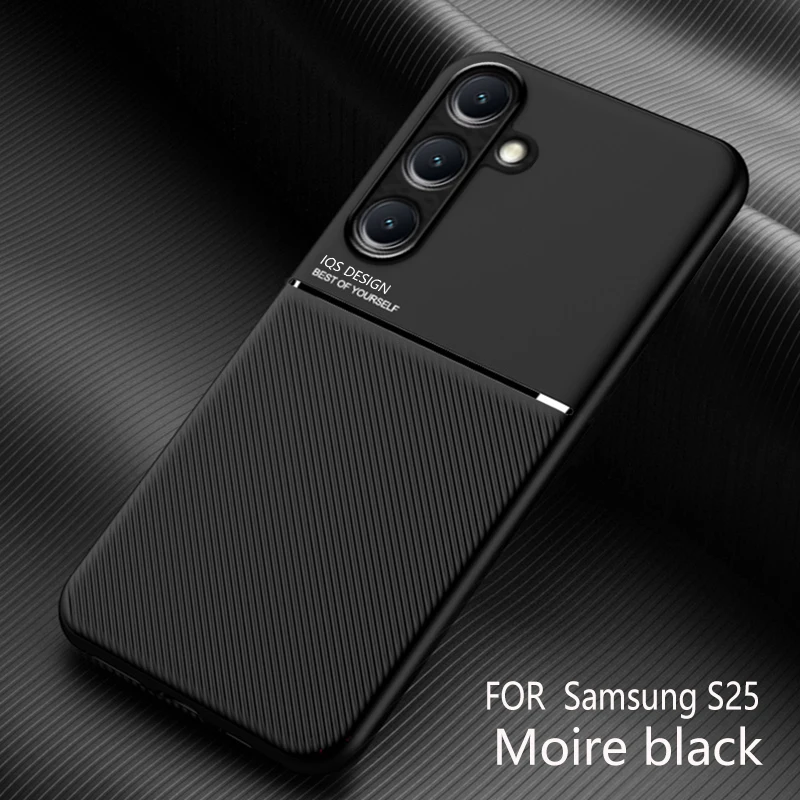 Deluxe Leather Magnetic Phone Case - Matte Anti-Slip Finish